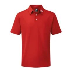 Stretch Pique Solid Röd
