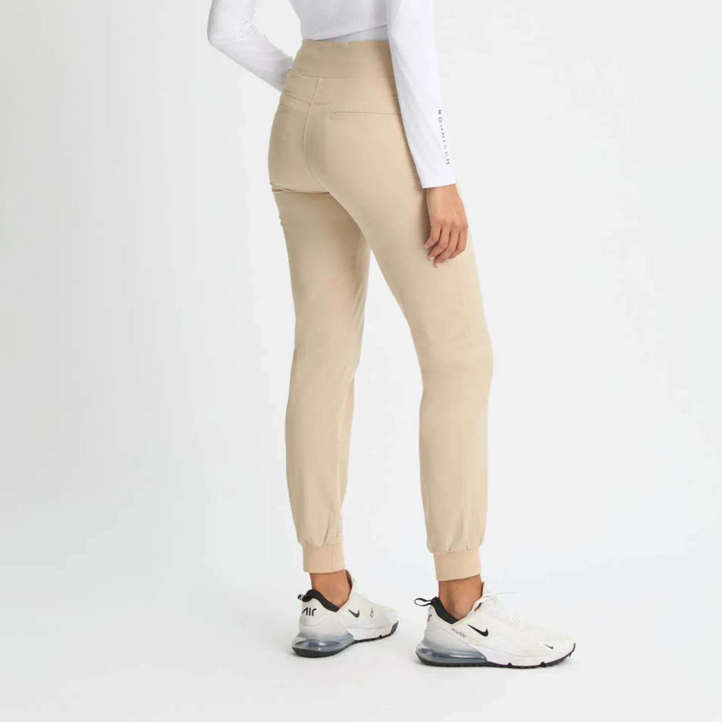 Twill Stretch Pull On Pant Beige