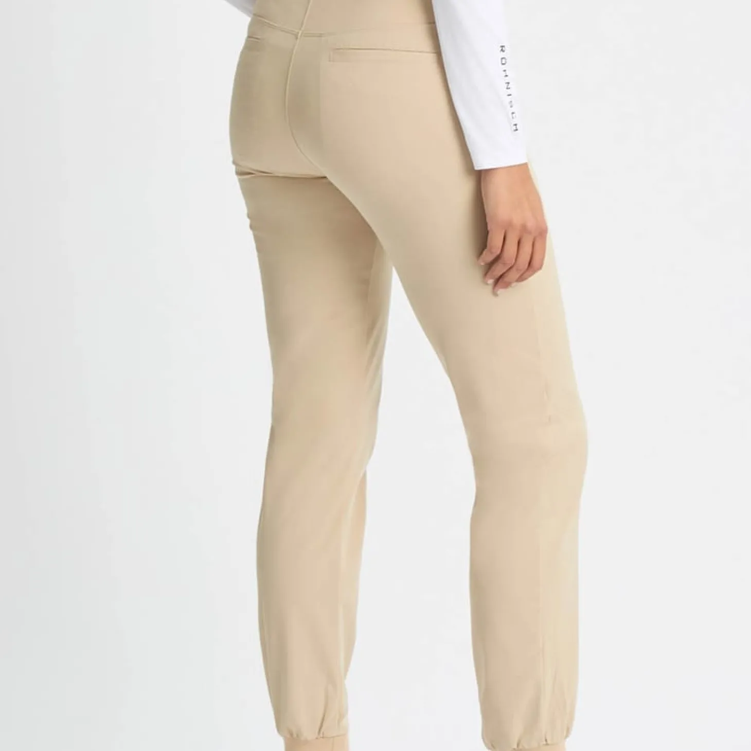 Twill Stretch Pull On Pant Beige