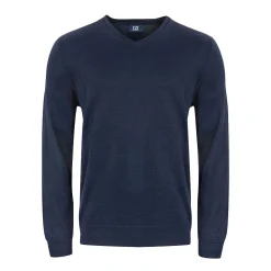 Vernon V-Neck Merino Blå