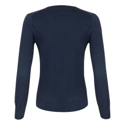 Vernon V-Neck Merino Blå