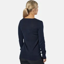 Vernon V-Neck Merino Blå