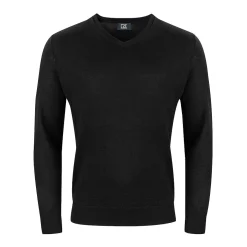Vernon V-Neck Merino Svart