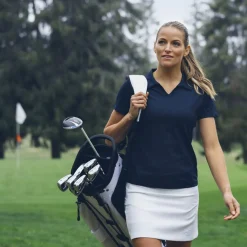 Virtue Polo V-Neck Blå