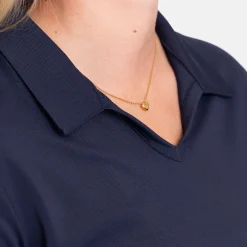 Virtue Polo V-Neck Blå
