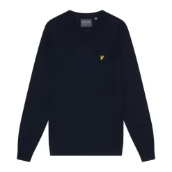 V-Neck Merino Blend Blå