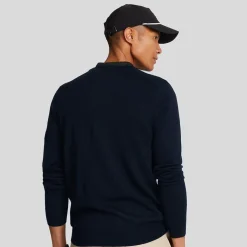 V-Neck Merino Blend Blå