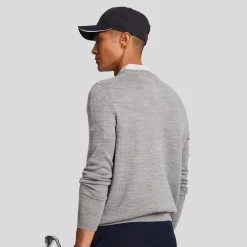 V-Neck Merino Blend Grå