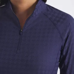 W Houndstooth 1/4 Zip