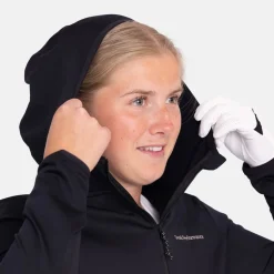 W Light Zip Hood Svart