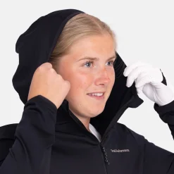 W Light Zip Hood Svart