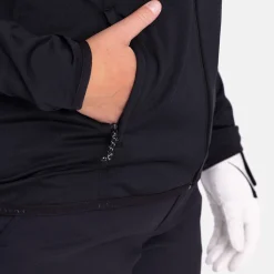 W Light Zip Hood Svart