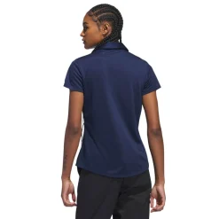 W Solid Performance Short Sleeve Polo Shirt Blå