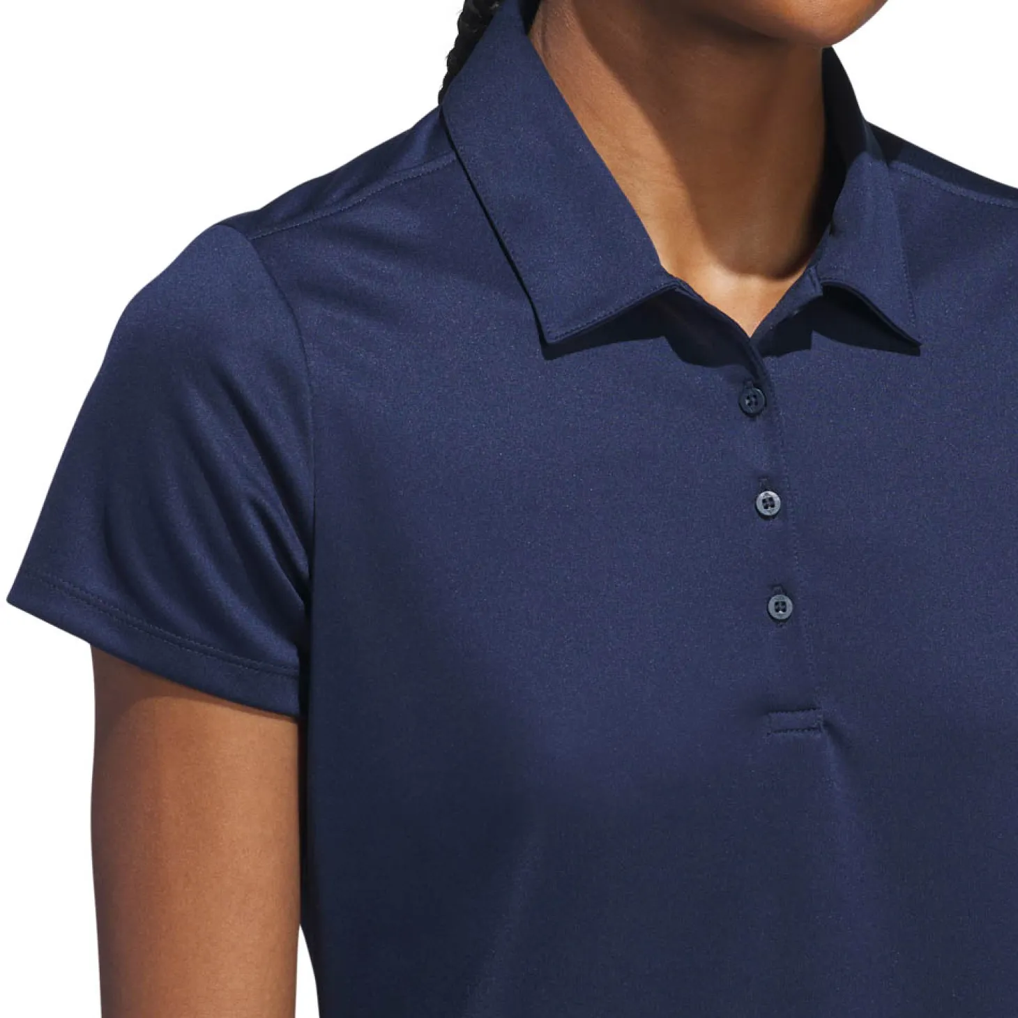 W Solid Performance Short Sleeve Polo Shirt Blå