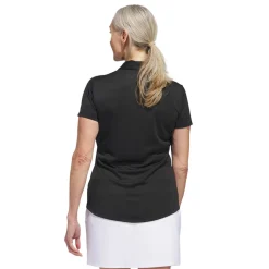 W Solid Performance Short Sleeve Polo Shirt Svart