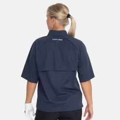 W Windbreaker SS 1/4 Zip Blå