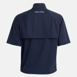 W Windbreaker SS 1/4 Zip Blå