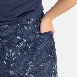 W Woven Stretch AOP Blå