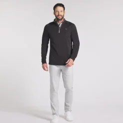 Waffle Fleece 1/4 Zip Svart